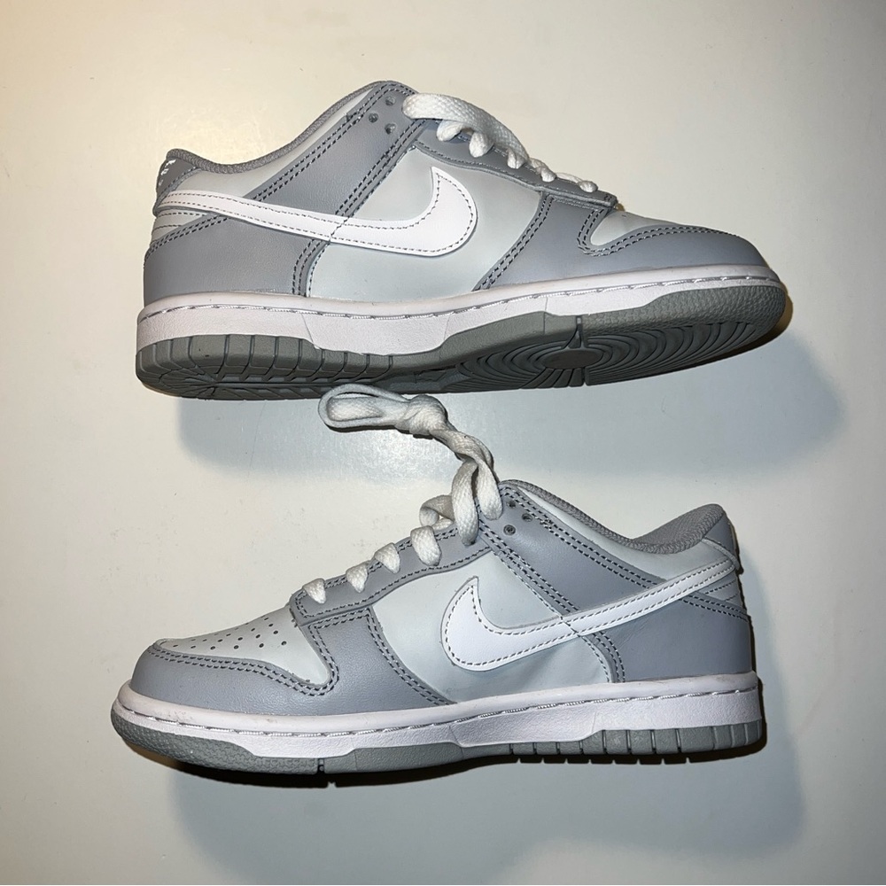 Nike Kids Nike Dunk Low - Pure Platinum/ White-Wolf Grey